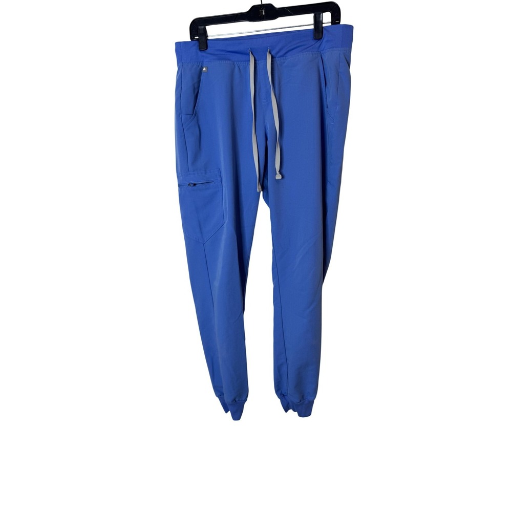 FIGS Technical Collection Pants Womens Medium Tall Blue Jogger Scrub Pockets